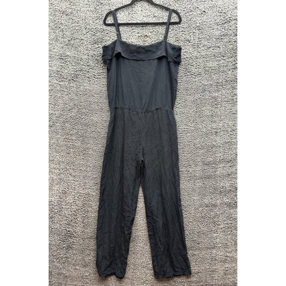 Gerard Darel Relaxed Fit Sleeveless Wide Leg Jumpsuit Black Womens Size 36